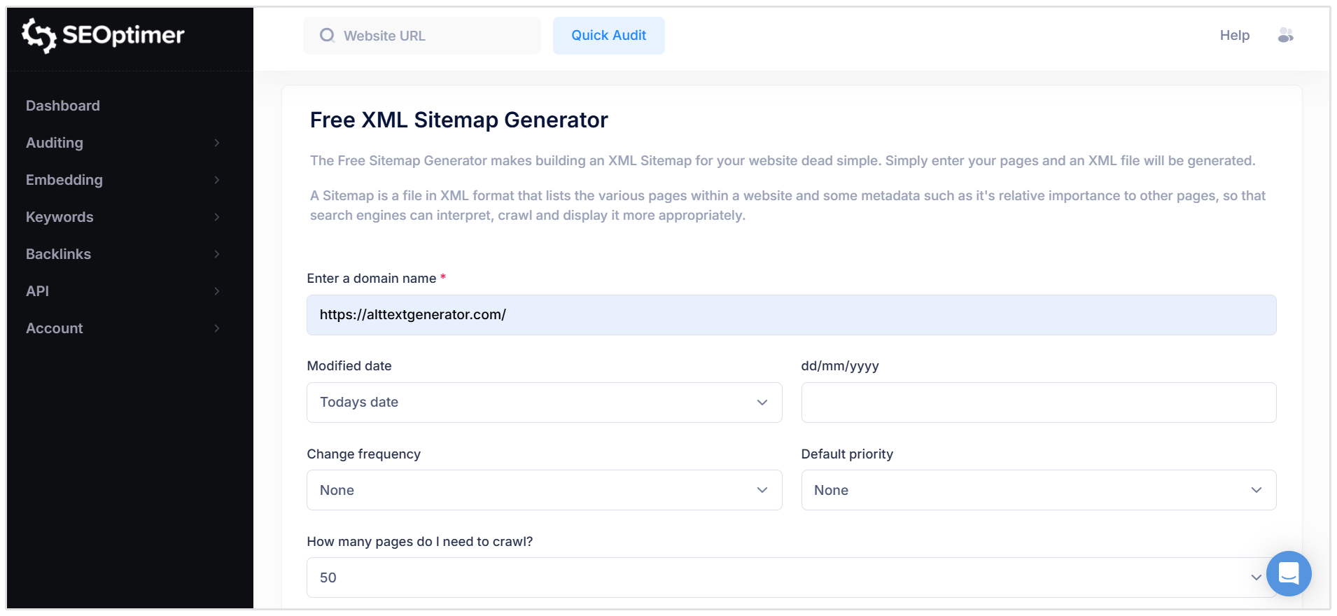 Outil générateur XML