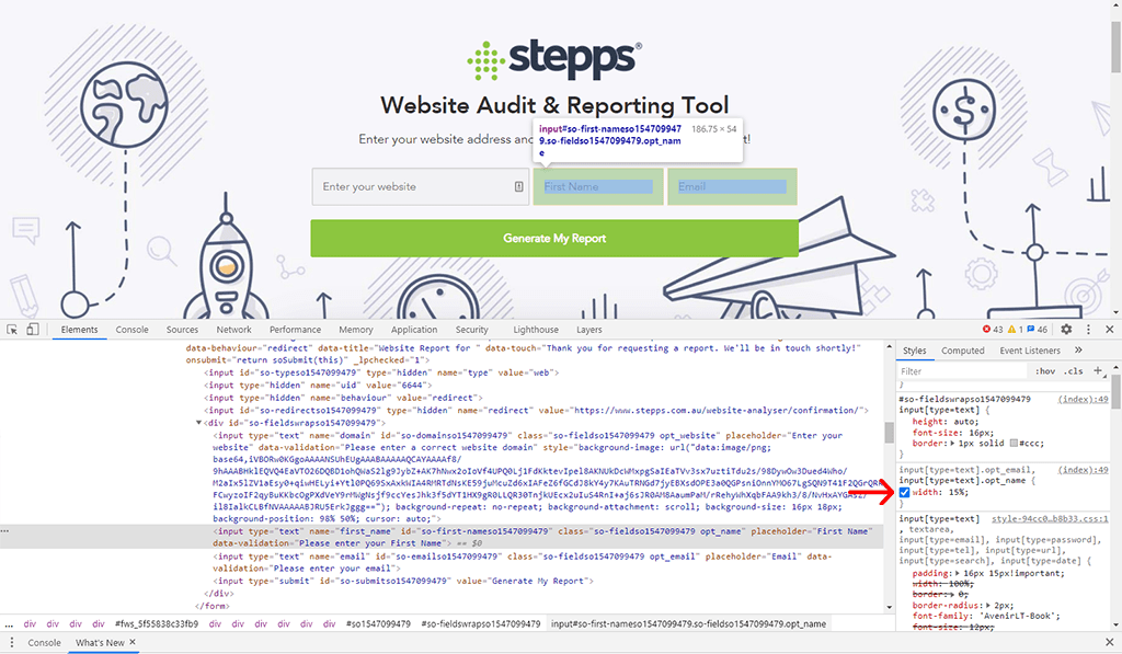 Stepps input felt 2